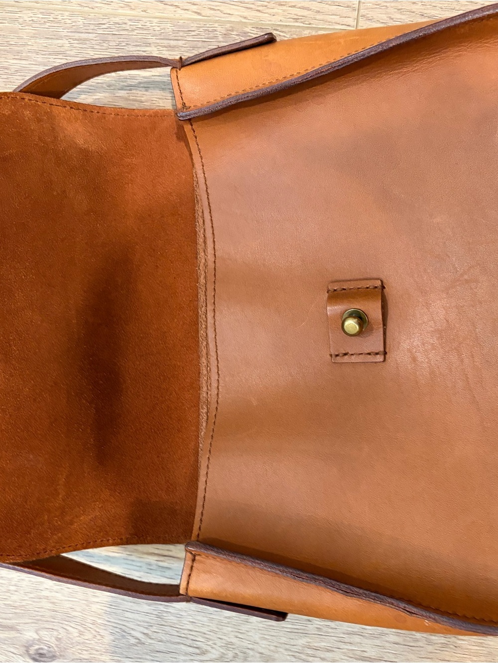 Madewell Cognac Leather Saddle Crossbody - Picture 5 of 6